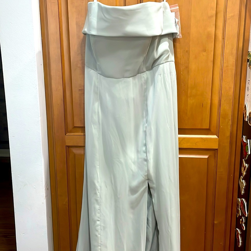 Strapless bridesmaids dress